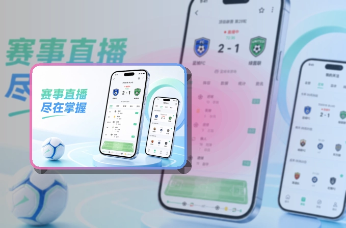 下载指引 · 移动观赛入口 · 比分变化及时掌握界面展示